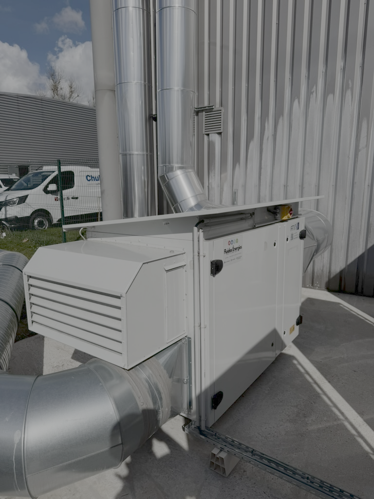 CTA double flux CONFOVENT avec sticker Fluides Énergies